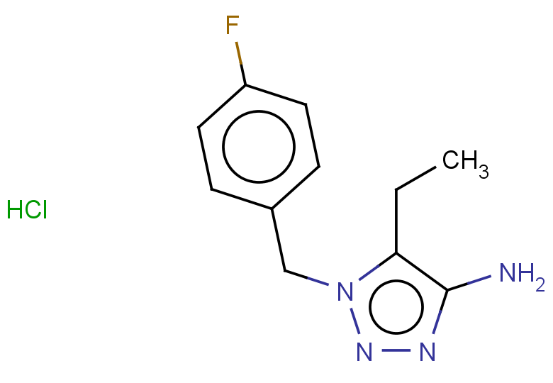 5-ethyl-1-[(4-fluorophenyl)methyl]-1H-1,2,3-triazol-4-amine hydrochloride