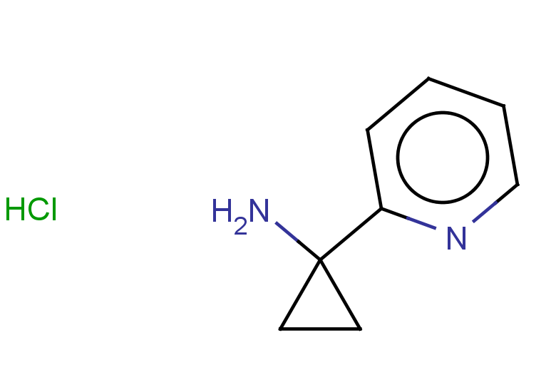 1-(pyridin-2-yl)cyclopropan-1-amine hydrochloride