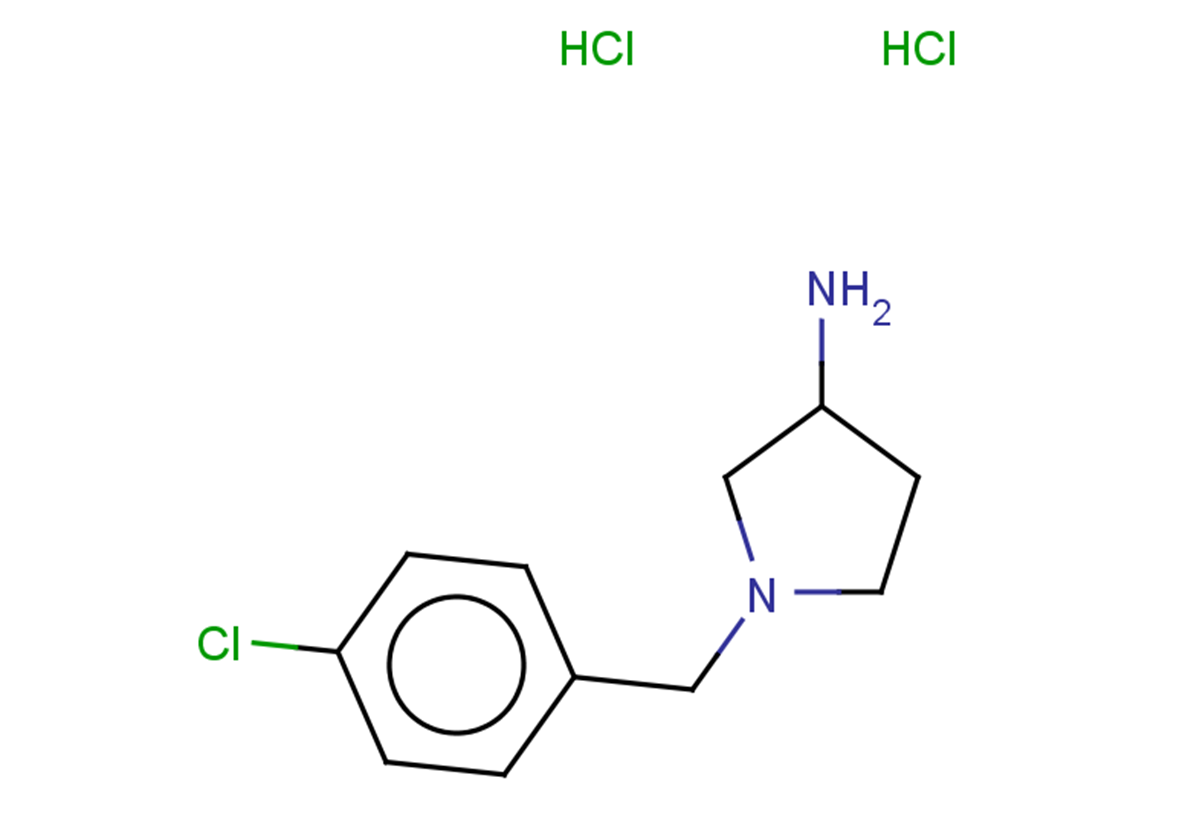 1-[(4-chlorophenyl)methyl]pyrrolidin-3-amine dihydrochloride