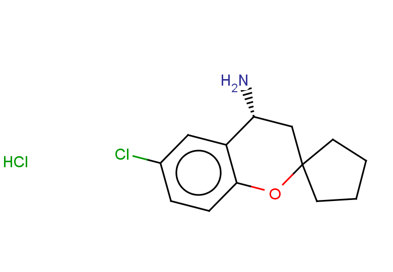 (4R)-6-chloro-3,4-dihydrospiro[1-benzopyran-2,1'-cyclopentane]-4-amine hydrochloride