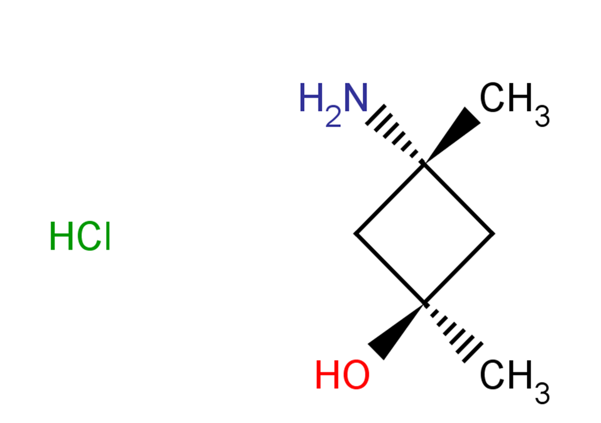 rac-(1s,3s)-3-amino-1,3-dimethylcyclobutan-1-ol hydrochloride, trans
