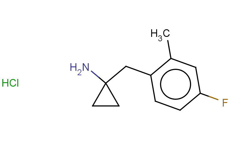 1-[(4-fluoro-2-methylphenyl)methyl]cyclopropan-1-amine hydrochloride