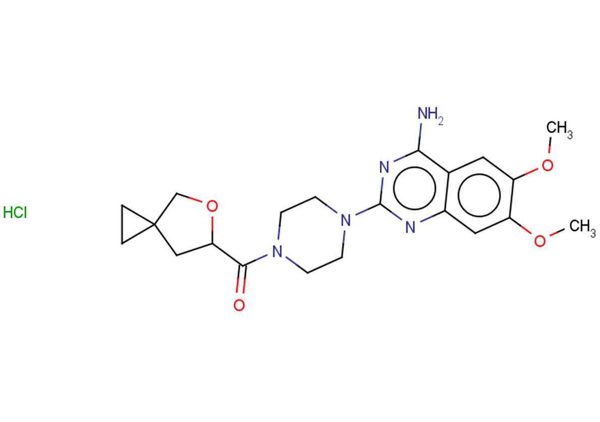 6,7-dimethoxy-2-(4-{5-oxaspiro[2.4]heptane-6-carbonyl}piperazin-1-yl)quinazolin-4-amine hydrochloride
