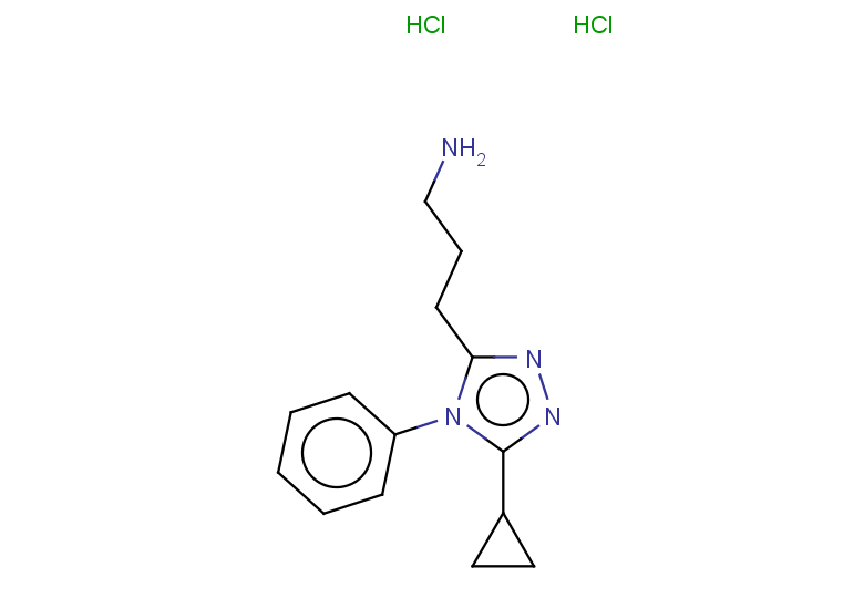 3-(5-cyclopropyl-4-phenyl-4H-1,2,4-triazol-3-yl)propan-1-amine dihydrochloride