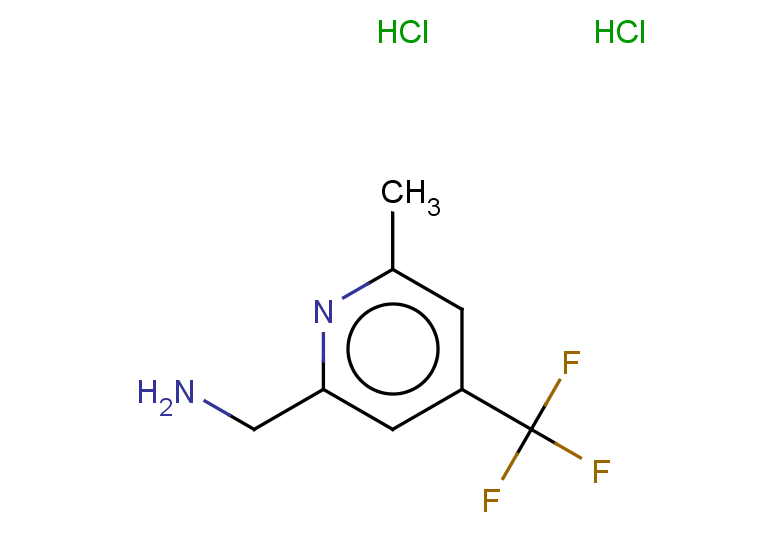 1-[6-methyl-4-(trifluoromethyl)pyridin-2-yl]methanamine dihydrochloride