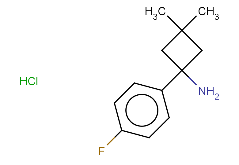 1-(4-fluorophenyl)-3,3-dimethylcyclobutan-1-amine hydrochloride