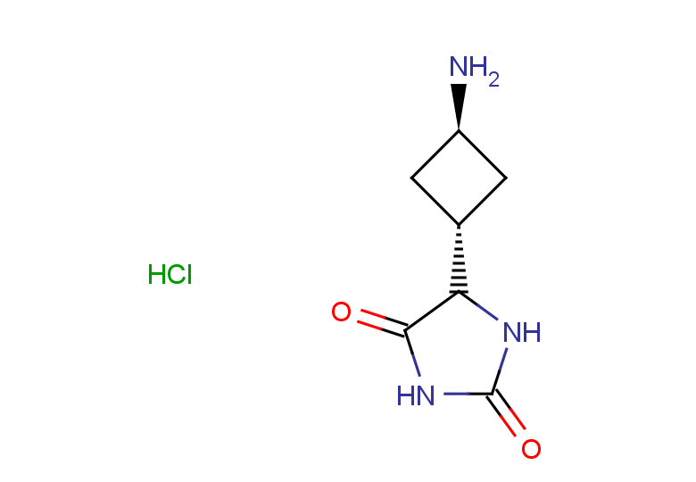 rac-5-[(1r,3r)-3-aminocyclobutyl]imidazolidine-2,4-dione hydrochloride, trans