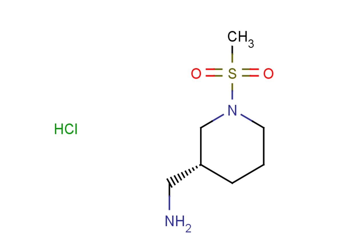 1-[(3R)-1-methanesulfonylpiperidin-3-yl]methanamine hydrochloride