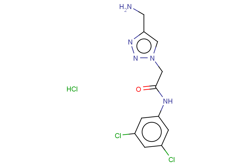 2-[4-(aminomethyl)-1H-1,2,3-triazol-1-yl]-N-(3,5-dichlorophenyl)acetamide hydrochloride