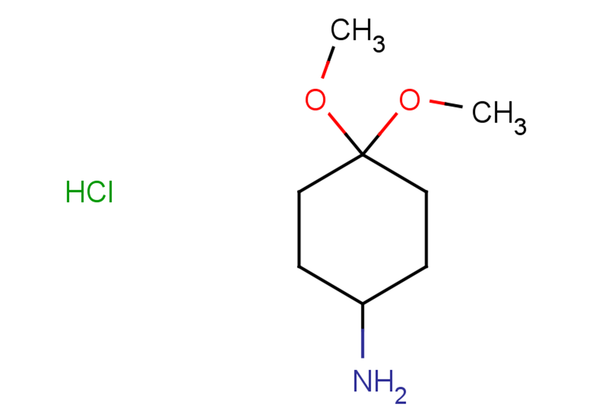 4,4-dimethoxycyclohexan-1-amine hydrochloride