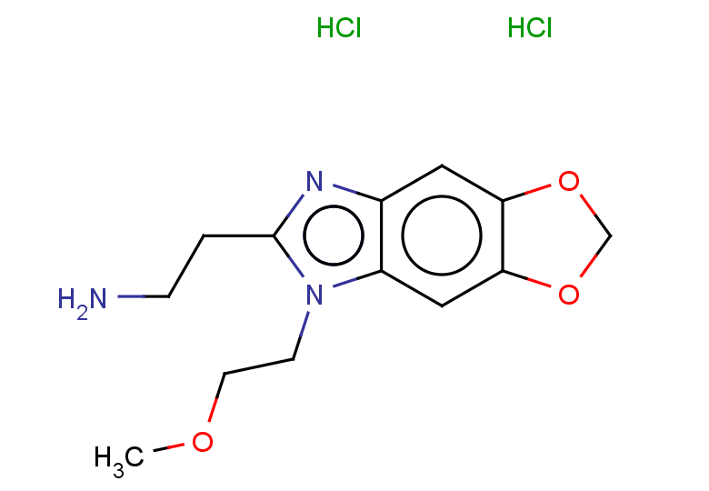 2-[12-(2-methoxyethyl)-4,6-dioxa-10,12-diazatricyclo[7.3.0.0,3,7]dodeca-1,3(7),8,10-tetraen-11-yl]ethan-1-amine dihydrochloride