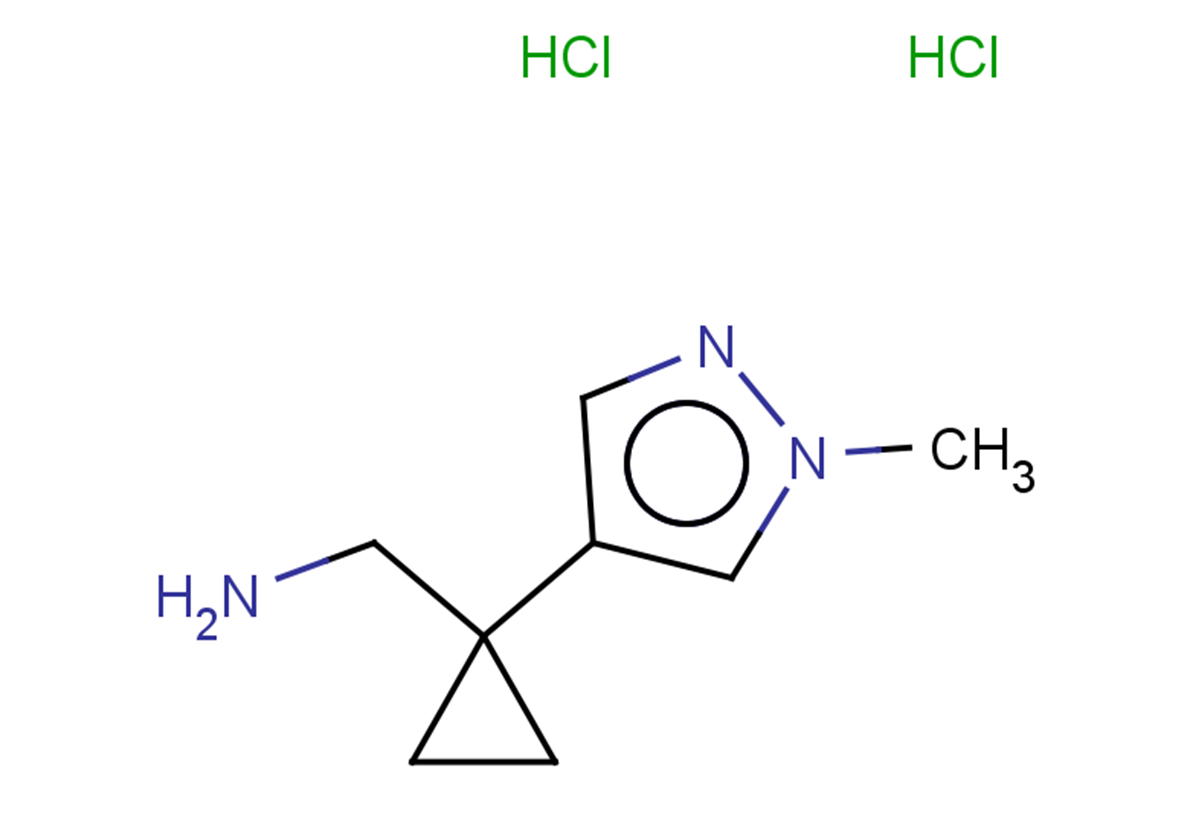 1-[1-(1-methyl-1H-pyrazol-4-yl)cyclopropyl]methanamine dihydrochloride
