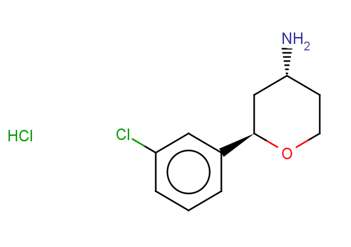 rac-(2R,4R)-2-(3-chlorophenyl)oxan-4-amine hydrochloride, trans