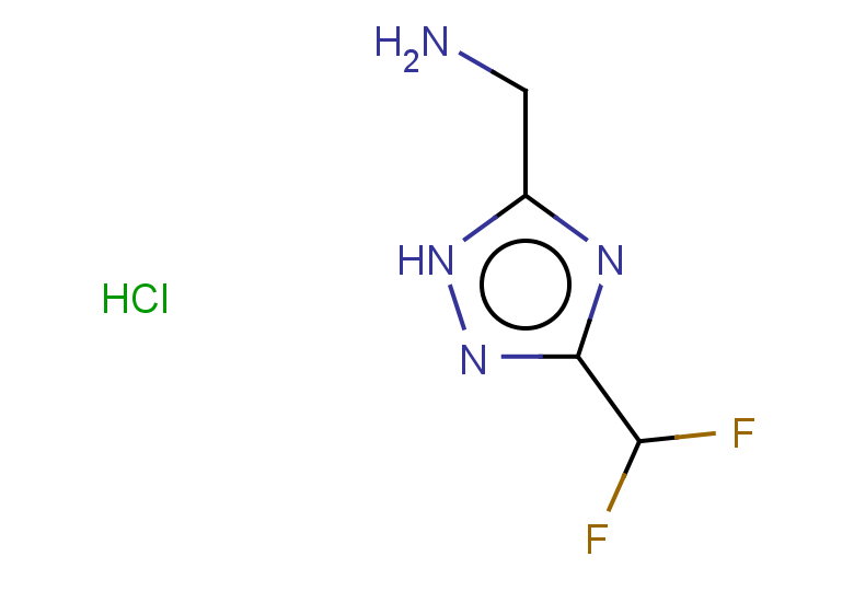 1-[3-(difluoromethyl)-1H-1,2,4-triazol-5-yl]methanamine hydrochloride