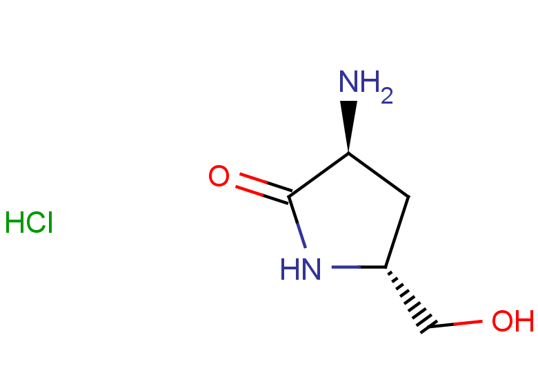 (3S,5R)-3-amino-5-(hydroxymethyl)pyrrolidin-2-one hydrochloride