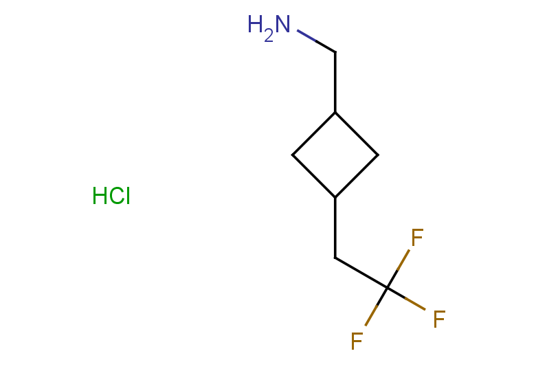1-[3-(2,2,2-trifluoroethyl)cyclobutyl]methanamine hydrochloride, Mixture of diastereomers