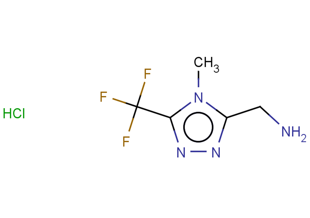 1-[4-methyl-5-(trifluoromethyl)-4H-1,2,4-triazol-3-yl]methanamine hydrochloride