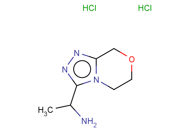 1-{5H,6H,8H-[1,2,4]triazolo[3,4-c][1,4]oxazin-3-yl}ethan-1-amine dihydrochloride