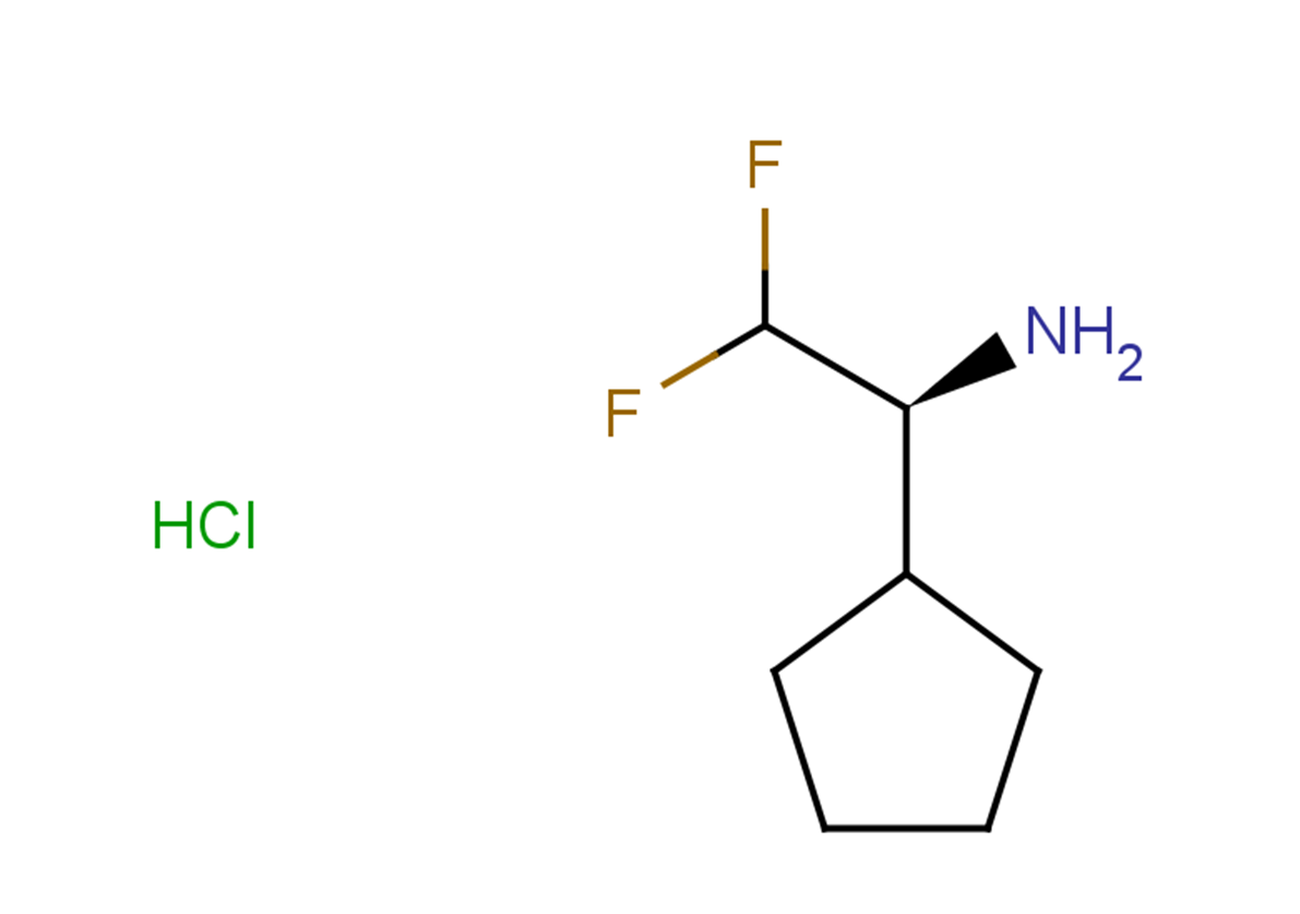 (1S)-1-cyclopentyl-2,2-difluoroethan-1-amine hydrochloride