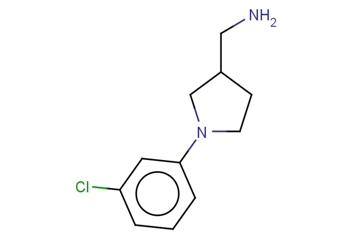 1-[1-(3-chlorophenyl)pyrrolidin-3-yl]methanamine