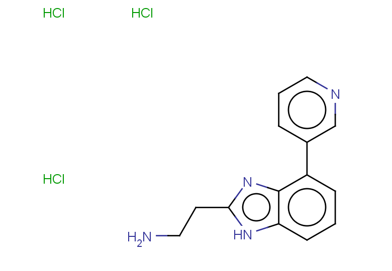 2-[4-(pyridin-3-yl)-1H-1,3-benzodiazol-2-yl]ethan-1-amine trihydrochloride