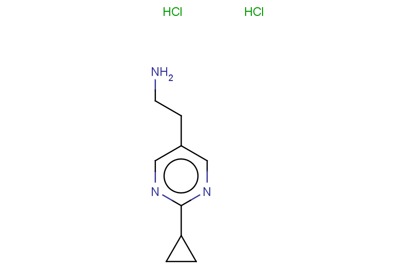2-(2-cyclopropylpyrimidin-5-yl)ethan-1-amine dihydrochloride