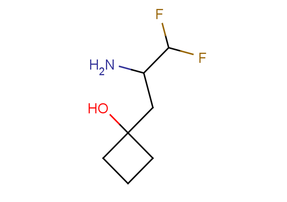 1-(2-amino-3,3-difluoropropyl)cyclobutan-1-ol