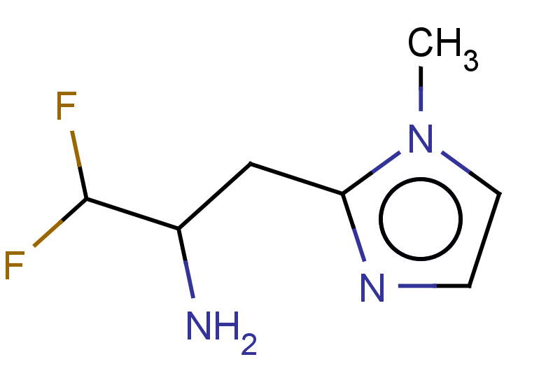 1,1-difluoro-3-(1-methyl-1H-imidazol-2-yl)propan-2-amine