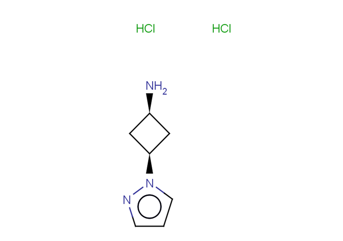 rac-(1s,3s)-3-(1H-pyrazol-1-yl)cyclobutan-1-amine dihydrochloride, cis