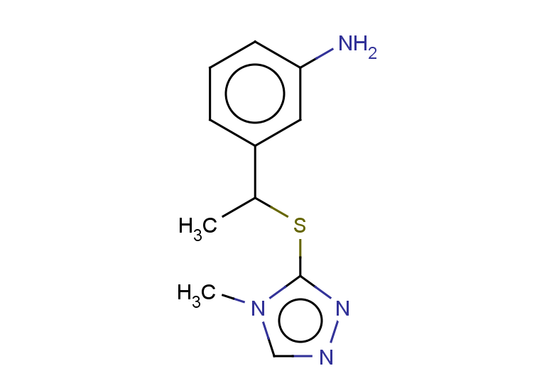 3-{1-[(4-methyl-4H-1,2,4-triazol-3-yl)sulfanyl]ethyl}aniline