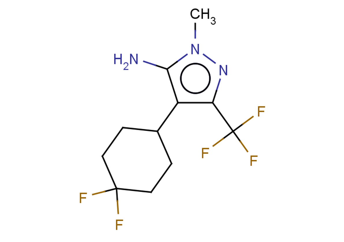 4-(4,4-difluorocyclohexyl)-1-methyl-3-(trifluoromethyl)-1H-pyrazol-5-amine