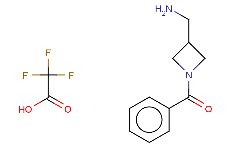 (1-benzoylazetidin-3-yl)methanamine, trifluoroacetic acid