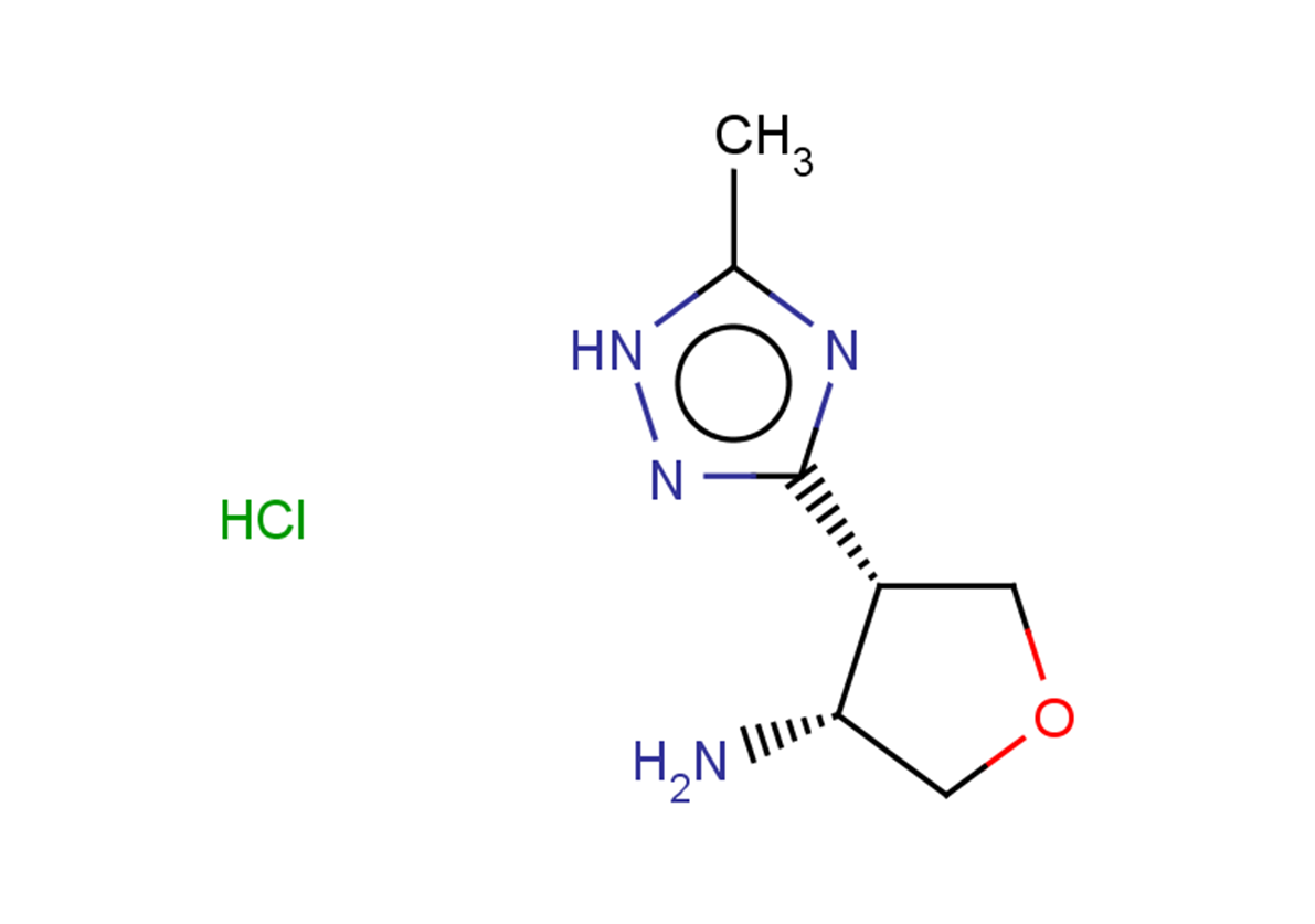 rac-(3R,4R)-4-(5-methyl-1H-1,2,4-triazol-3-yl)oxolan-3-amine hydrochloride, cis