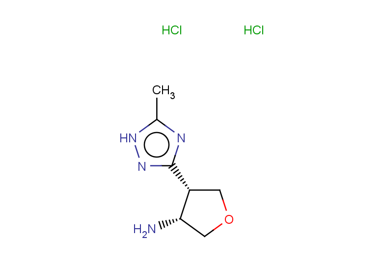 rac-(3R,4R)-4-(5-methyl-1H-1,2,4-triazol-3-yl)oxolan-3-amine dihydrochloride, cis