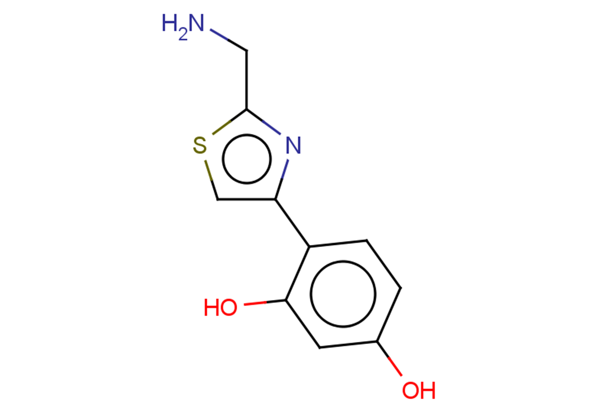 4-[2-(aminomethyl)-1,3-thiazol-4-yl]benzene-1,3-diol