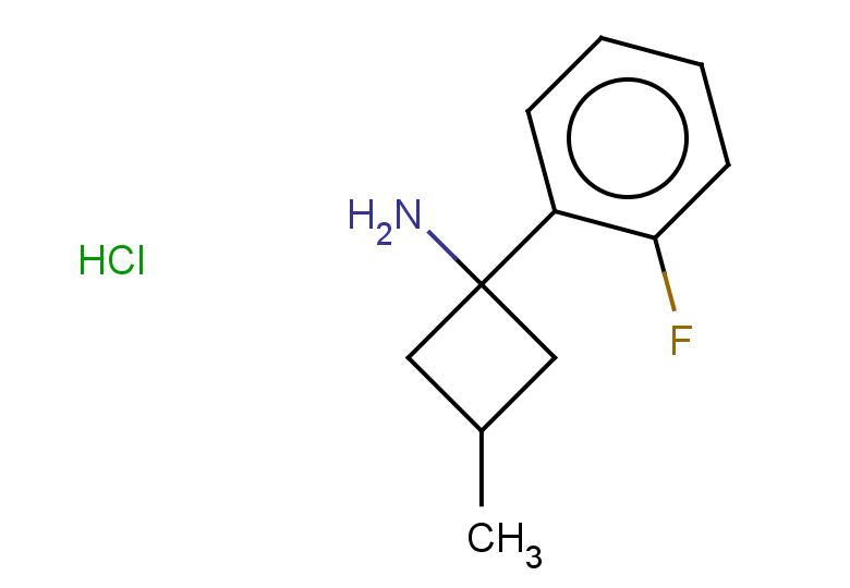 1-(2-fluorophenyl)-3-methylcyclobutan-1-amine hydrochloride, Mixture of diastereomers