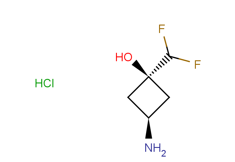 (1s,3s)-3-amino-1-(difluoromethyl)cyclobutan-1-ol hydrochloride, trans