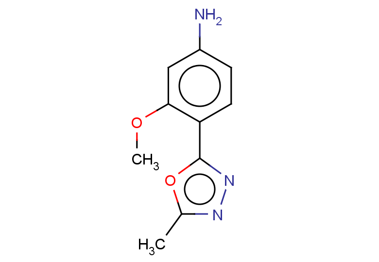 3-methoxy-4-(5-methyl-1,3,4-oxadiazol-2-yl)aniline