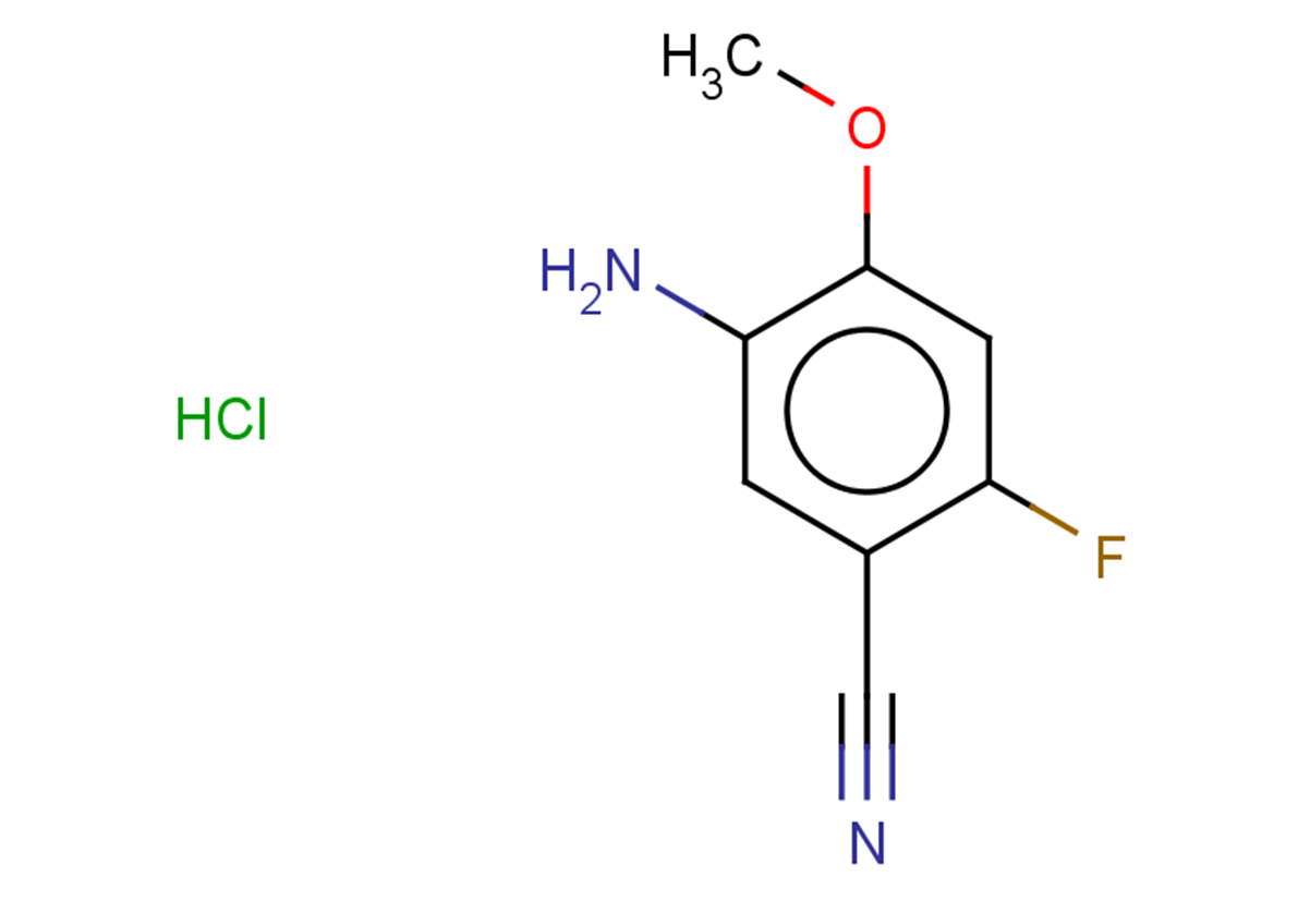 5-amino-2-fluoro-4-methoxybenzonitrile hydrochloride