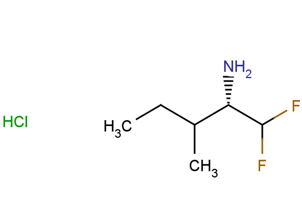 (2S)-1,1-difluoro-3-methylpentan-2-amine hydrochloride