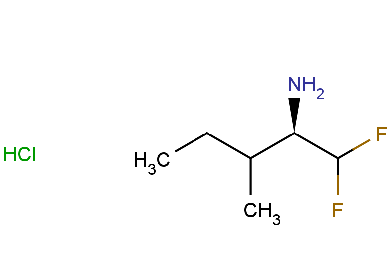 (2R)-1,1-difluoro-3-methylpentan-2-amine hydrochloride