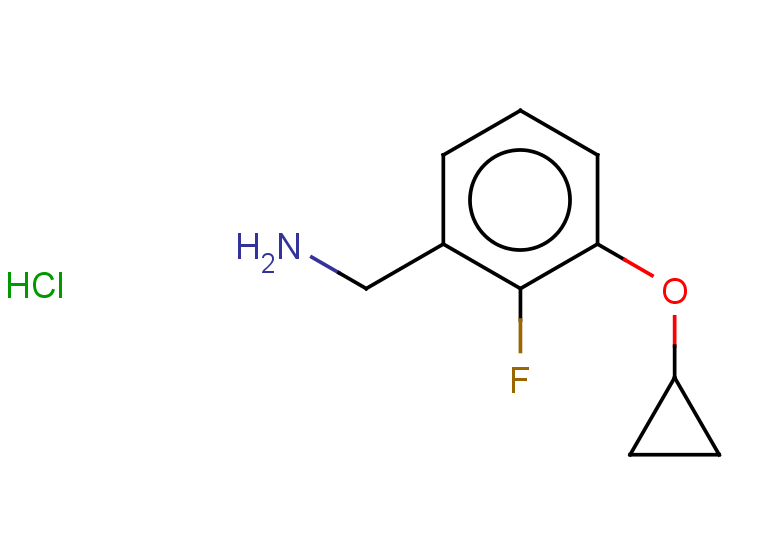 (3-cyclopropoxy-2-fluorophenyl)methanamine hydrochloride