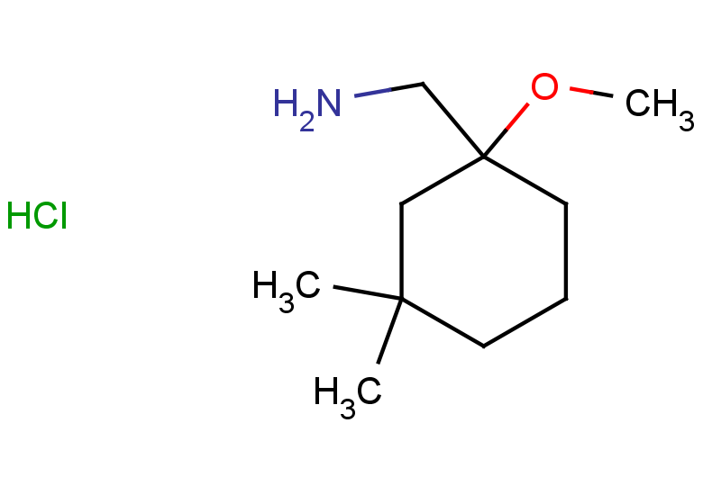 1-(1-methoxy-3,3-dimethylcyclohexyl)methanamine hydrochloride