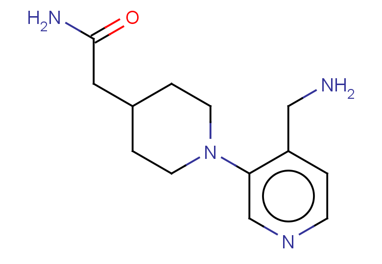 2-{1-[4-(aminomethyl)pyridin-3-yl]piperidin-4-yl}acetamide