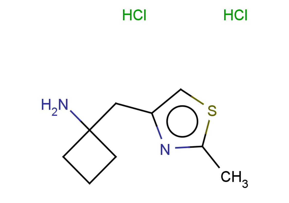 1-[(2-methyl-1,3-thiazol-4-yl)methyl]cyclobutan-1-amine dihydrochloride