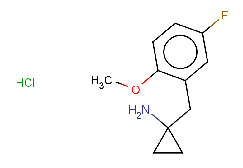 1-[(5-fluoro-2-methoxyphenyl)methyl]cyclopropan-1-amine hydrochloride