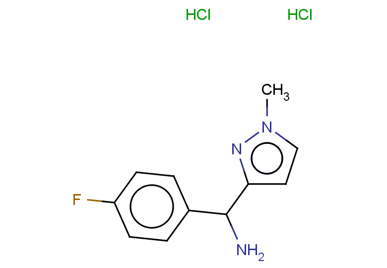 (4-fluorophenyl)(1-methyl-1H-pyrazol-3-yl)methanamine dihydrochloride