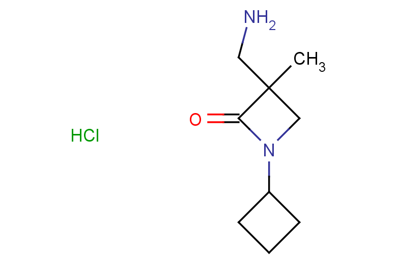 3-(aminomethyl)-1-cyclobutyl-3-methylazetidin-2-one hydrochloride