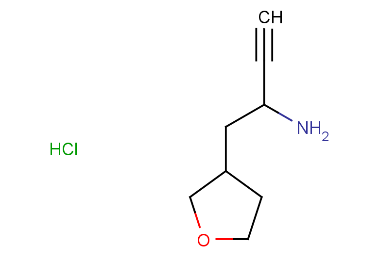 1-(oxolan-3-yl)but-3-yn-2-amine hydrochloride