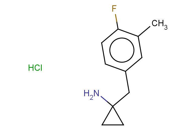 1-[(4-fluoro-3-methylphenyl)methyl]cyclopropan-1-amine hydrochloride